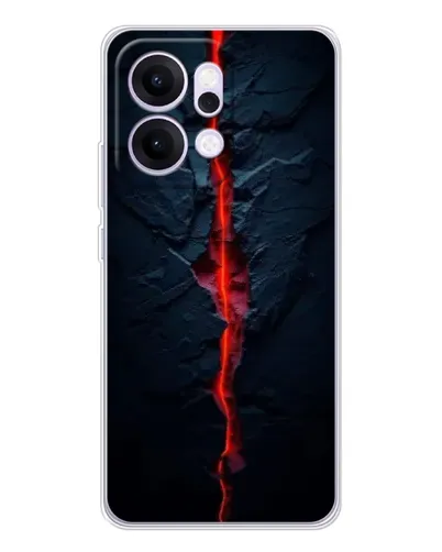 Чехол для OPPO Reno14 Pro с картинкой «Kрасная лавовая трещина» Чехол для OPPO Reno14 Pro с картинкой «Kрасная лавовая трещина»