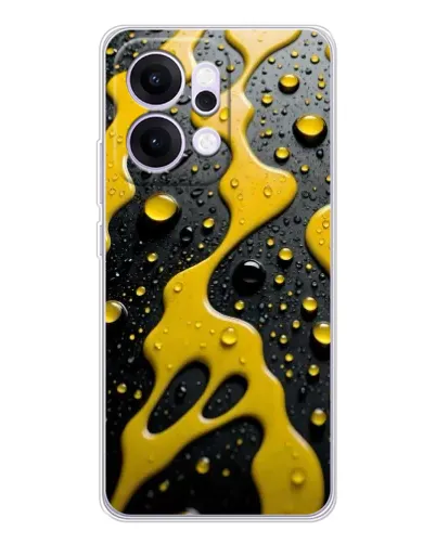 Чехол для OPPO Reno14 Pro с картинкой «Жидкое желтое золото» Чехол для OPPO Reno14 Pro с картинкой «Жидкое желтое золото»