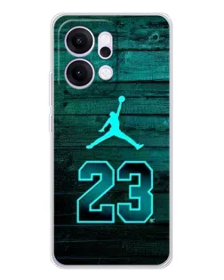 Чехол для OPPO Reno14 с картинкой «Jordan Cyan 23» Чехол для OPPO Reno14 с картинкой «Jordan Cyan 23»