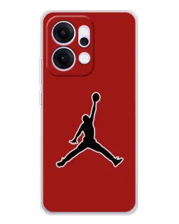 Чехол для OPPO Reno14 с картинкой «Jordan Red Back»