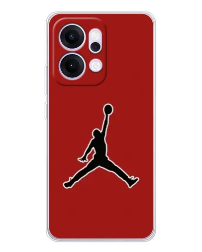 Чехол для OPPO Reno14 с картинкой «Jordan Red Back» Чехол для OPPO Reno14 с картинкой «Jordan Red Back»