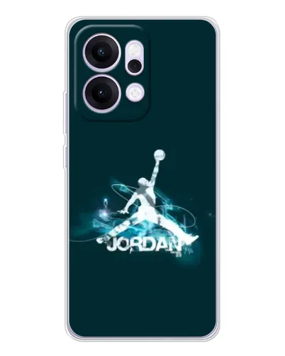 Чехол для OPPO Reno14 с картинкой «Jordan Blue Fire» Чехол для OPPO Reno14 с картинкой «Jordan Blue Fire»
