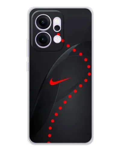 Чехол для OPPO Reno14 с картинкой «Абстрактный дизайн Nike»