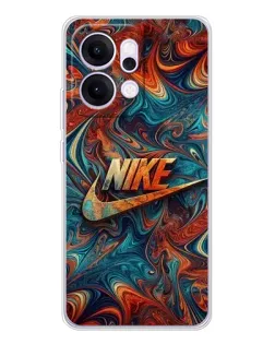 Чехол для OPPO Reno14 с картинкой «Nike в абстракции» Чехол для OPPO Reno14 с картинкой «Nike в абстракции»