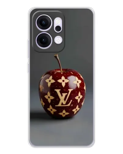 Чехол для OPPO Reno14 с картинкой «Красное яблоко LV»