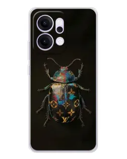 Чехол для OPPO Reno14 с картинкой «LV — мраморный принт»