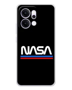 Чохол для OPPO Reno14 з картинкою «NASA — класика Red Blue» Чохол для OPPO Reno14 з картинкою «NASA — класика Red Blue»