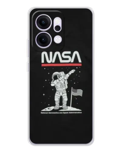 Чехол для OPPO Reno14 с картинкой «NASA — шагаем по Луне» Чехол для OPPO Reno14 с картинкой «NASA — шагаем по Луне»