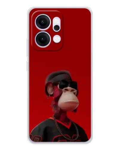 Чехол для OPPO Reno14 с картинкой «Bored Ape в красном» Чехол для OPPO Reno14 с картинкой «Bored Ape в красном»