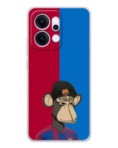 Чехол для OPPO Reno14 с картинкой «Bored Ape — фанат Барсы» Чехол для OPPO Reno14 с картинкой «Bored Ape — фанат Барсы»