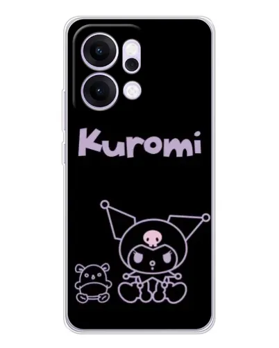 Чехол для OPPO Reno14 с картинкой «Kuromi — черный минимализм» Чехол для OPPO Reno14 с картинкой «Kuromi — черный минимализм»