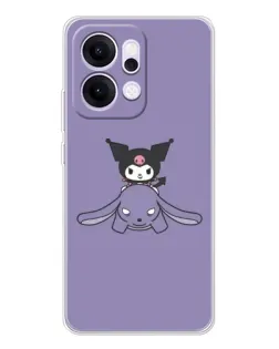 Чехол для OPPO Reno14 с картинкой «Kuromi на лиловом фоне» Чехол для OPPO Reno14 с картинкой «Kuromi на лиловом фоне»