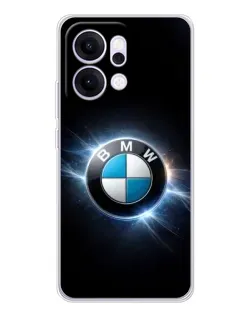 Чохол для OPPO Reno14 з картинкою «BMW — неонове сяйво»