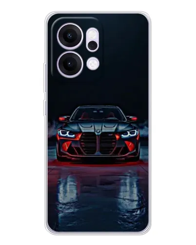 Чехол для OPPO Reno14 с картинкой «BMW на мокрой дороге»
