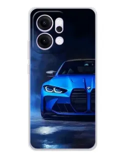 Чохол для OPPO Reno14 з картинкою «Блакитна BMW M4»