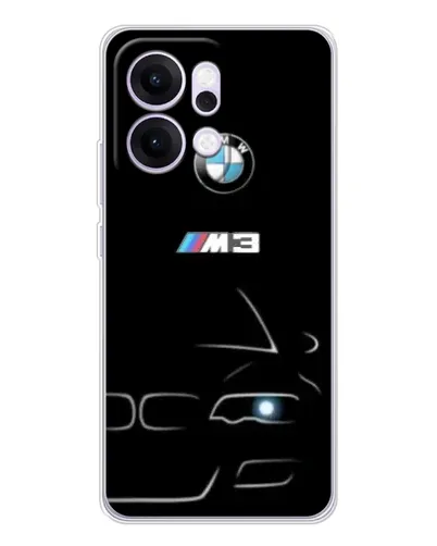 Чехол для OPPO Reno14 с картинкой «Минималистичный принт BMW M3»