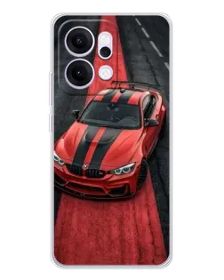 Чохол для OPPO Reno14 з картинкою «BMW на червоній доріжці»