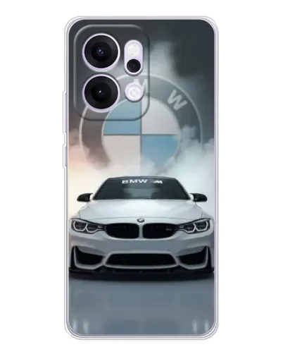 Чехол для OPPO Reno14 с картинкой «BMW в белом дыму» Чехол для OPPO Reno14 с картинкой «BMW в белом дыму»