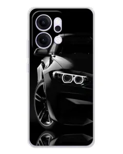 Чохол для OPPO Reno14 з картинкою «Чорна BMW — профіль»
