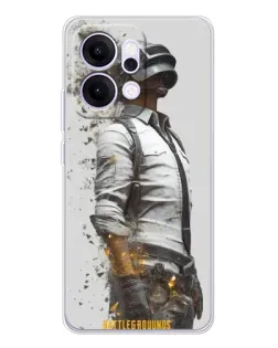 Чехол для OPPO Reno14 с картинкой «PUBG — боец в пыли» Чехол для OPPO Reno14 с картинкой «PUBG — боец в пыли»