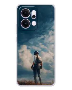 Чехол для OPPO Reno14 с картинкой «Герой PUBG на скале» Чехол для OPPO Reno14 с картинкой «Герой PUBG на скале»