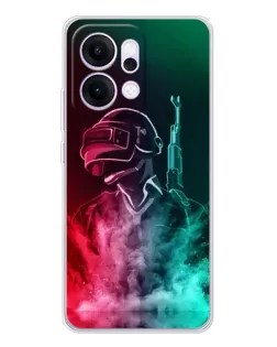 Чехол для OPPO Reno14 с картинкой «PUBG — огненный воин» Чехол для OPPO Reno14 с картинкой «PUBG — огненный воин»