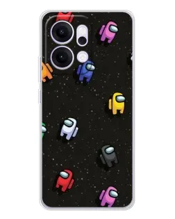 Чехол для OPPO Reno14 с картинкой «Космический паттерн Among Us» Чехол для OPPO Reno14 с картинкой «Космический паттерн Among Us»