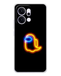 Чехол для OPPO Reno14 с картинкой «Among Us неоновое сияние» Чехол для OPPO Reno14 с картинкой «Among Us неоновое сияние»