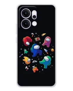 Чехол для OPPO Reno14 с картинкой «Among Us космос» Чехол для OPPO Reno14 с картинкой «Among Us космос»