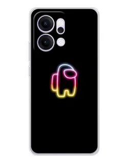Чехол для OPPO Reno14 с картинкой «Among Us градиент» Чехол для OPPO Reno14 с картинкой «Among Us градиент»