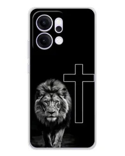 Чехол для OPPO Reno14 с картинкой «Лев и Крест» Чехол для OPPO Reno14 с картинкой «Лев и Крест»