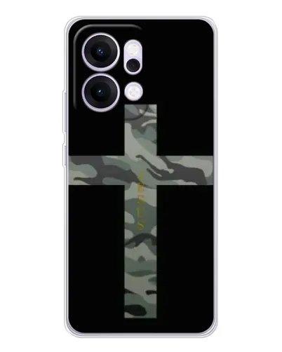 Чехол для OPPO Reno14 с картинкой «Милитари Крест»