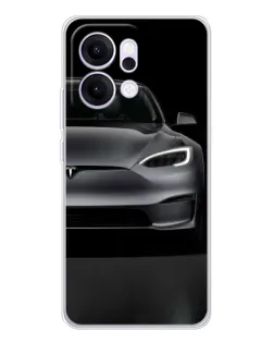 Чехол для OPPO Reno14 с картинкой «Tesla Model S Look»