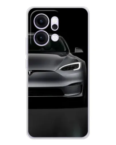 Чехол для OPPO Reno14 с картинкой «Tesla Model S Look»