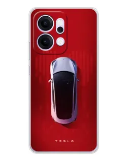Чохол для OPPO Reno14 з картинкою «Tesla Top View» Чохол для OPPO Reno14 з картинкою «Tesla Top View»