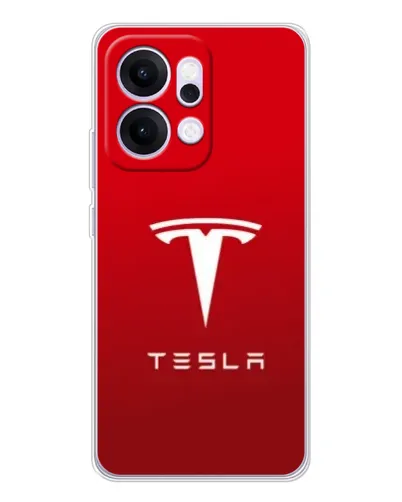 Чехол для OPPO Reno14 с картинкой «Tesla Red Classic»