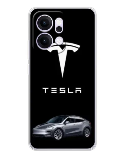 Чехол для OPPO Reno14 с картинкой «Tesla Model Y»