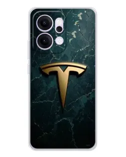 Чохол для OPPO Reno14 з картинкою «Мармурова Tesla Gold» Чохол для OPPO Reno14 з картинкою «Мармурова Tesla Gold»