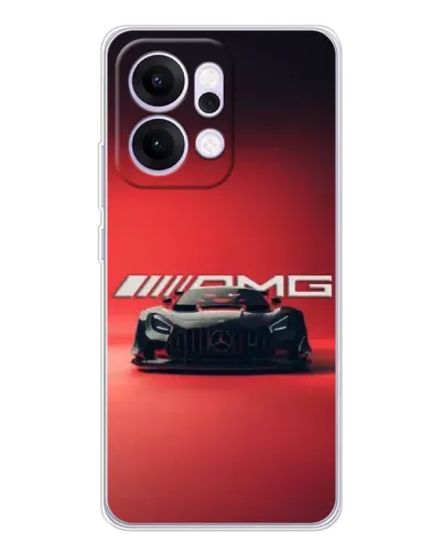 Чехол для OPPO Reno14 с картинкой «Mercedes AMG — красная линия» Чехол для OPPO Reno14 с картинкой «Mercedes AMG — красная линия»