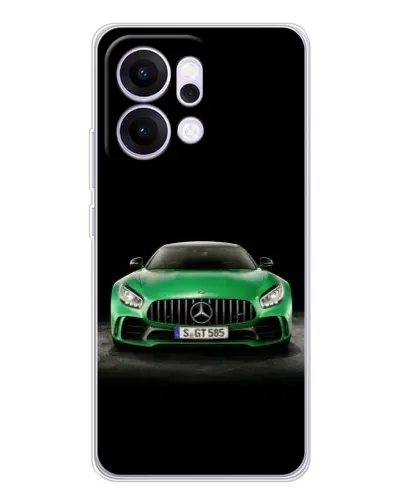 Чехол для OPPO Reno14 с картинкой «Mercedes — неоновый лого» Чехол для OPPO Reno14 с картинкой «Mercedes — неоновый лого»