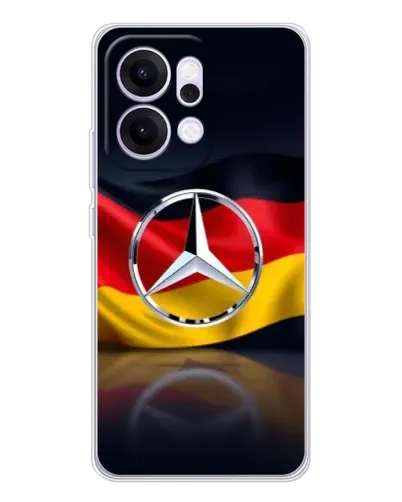 Чехол для OPPO Reno14 с картинкой «Mercedes — флаг Германии» Чехол для OPPO Reno14 с картинкой «Mercedes — флаг Германии»