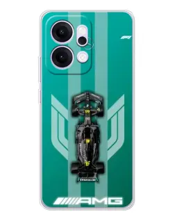 Чехол для OPPO Reno14 с картинкой «Mercedes AMG Petronas»