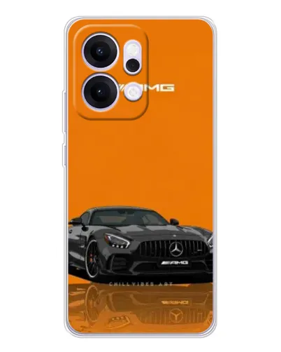 Чехол для OPPO Reno14 с картинкой «Оранжевый Mercedes AMG» Чехол для OPPO Reno14 с картинкой «Оранжевый Mercedes AMG»