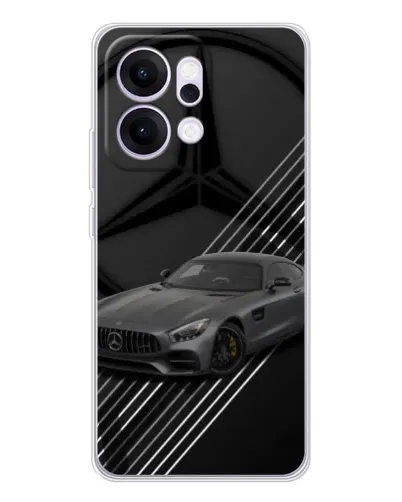 Чехол для OPPO Reno14 с картинкой «Mercedes AMG — графика» Чехол для OPPO Reno14 с картинкой «Mercedes AMG — графика»