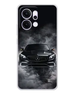 Чехол для OPPO Reno14 с картинкой «Mercedes в дыму»