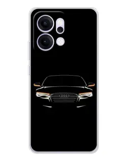 Чехол для OPPO Reno14 с картинкой «Audi — ночной контур»