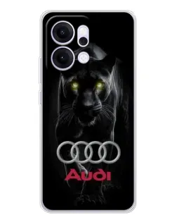 Чехол для OPPO Reno14 с картинкой «Пантера и Audi»