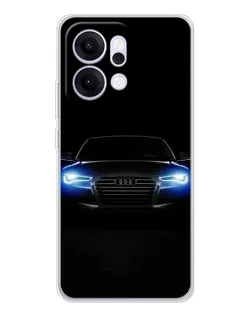 Чехол для OPPO Reno14 с картинкой «Audi в неоне»