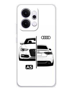 Чехол для OPPO Reno14 с картинкой «Audi — контрастный дизайн»