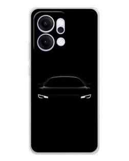 Чехол для OPPO Reno14 с картинкой «Взгляд Audi в темноте»